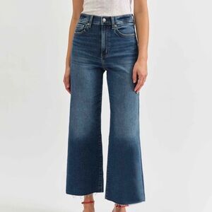 Daze: Wide Leg High Rise Denim Jeans
